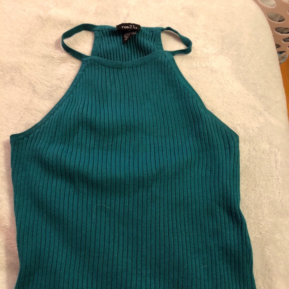 Aqua halter top